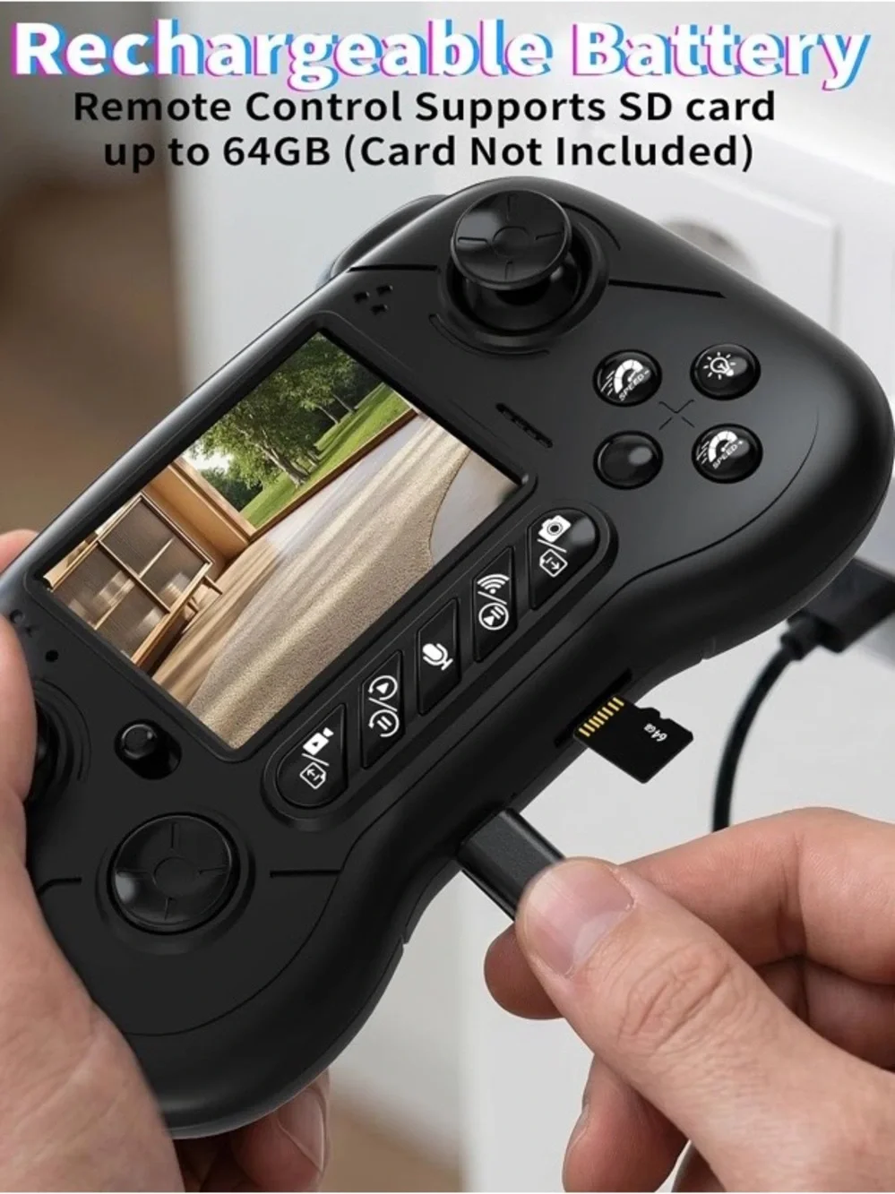 NEW - RC Car with Camera, 2.4GHz Remote Control Truck with 2.8”LCD Screen & 60°
